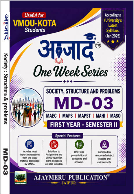 Society,Structure & Problems  MD-03 (English Medium)