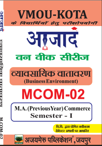 व्यावसायिक वातावरण [Bussiness Environment]   ( MCom-02)
